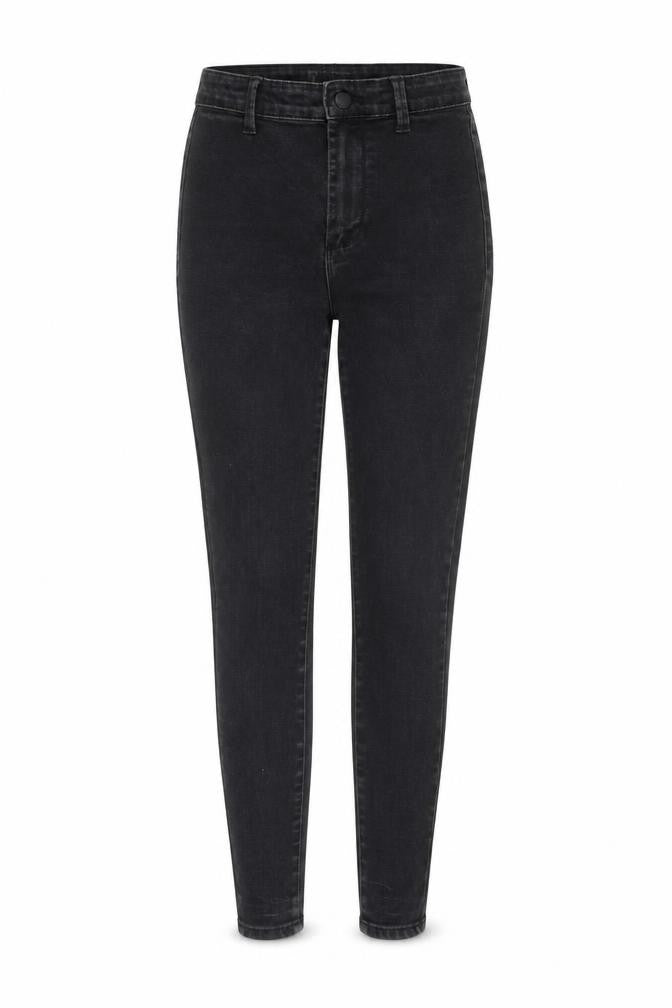 Denim & Co. Womens Black Cotton Skinny Jeans Size 8 Regular Zip
