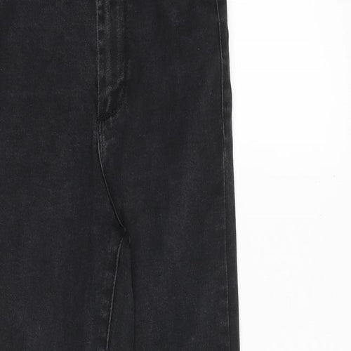 Denim & Co. Womens Black Cotton Skinny Jeans Size 8 Regular Zip