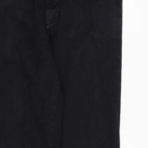 H&M Mens Black Cotton Skinny Jeans Size 33 in Slim Zip