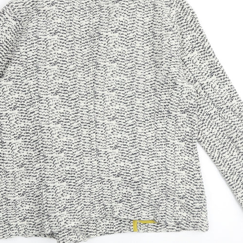 NEXT Womens White Geometric Jacket Size 12 Zip