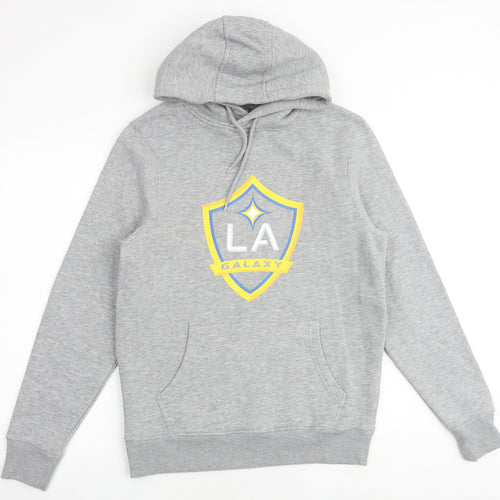 LA Galaxy Mens Grey Cotton Pullover Sweatshirt Size S