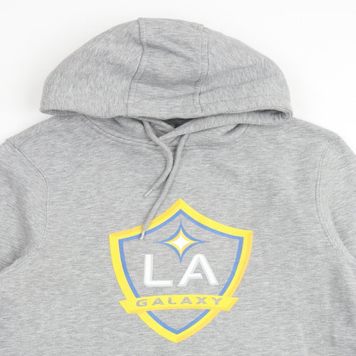 LA Galaxy Mens Grey Cotton Pullover Sweatshirt Size S