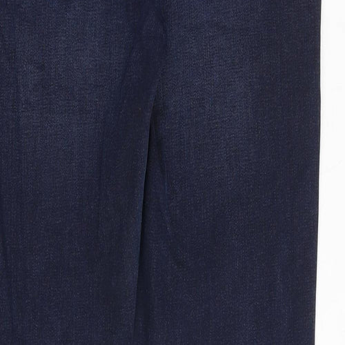 NEXT Mens Blue Cotton Straight Jeans Size 32 in Slim Zip
