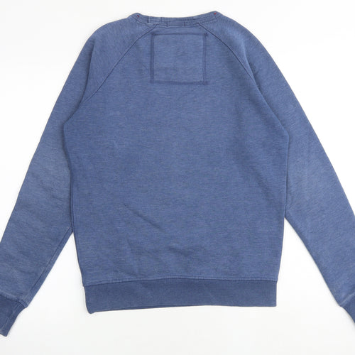 Superdry Mens Blue Cotton Pullover Sweatshirt Size S - Motor-X Team