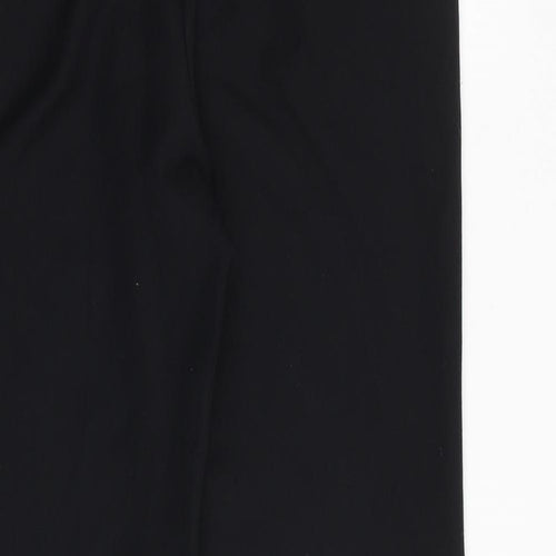 Bonmarché Womens Black Polyester Trousers Size 10 Regular Zip