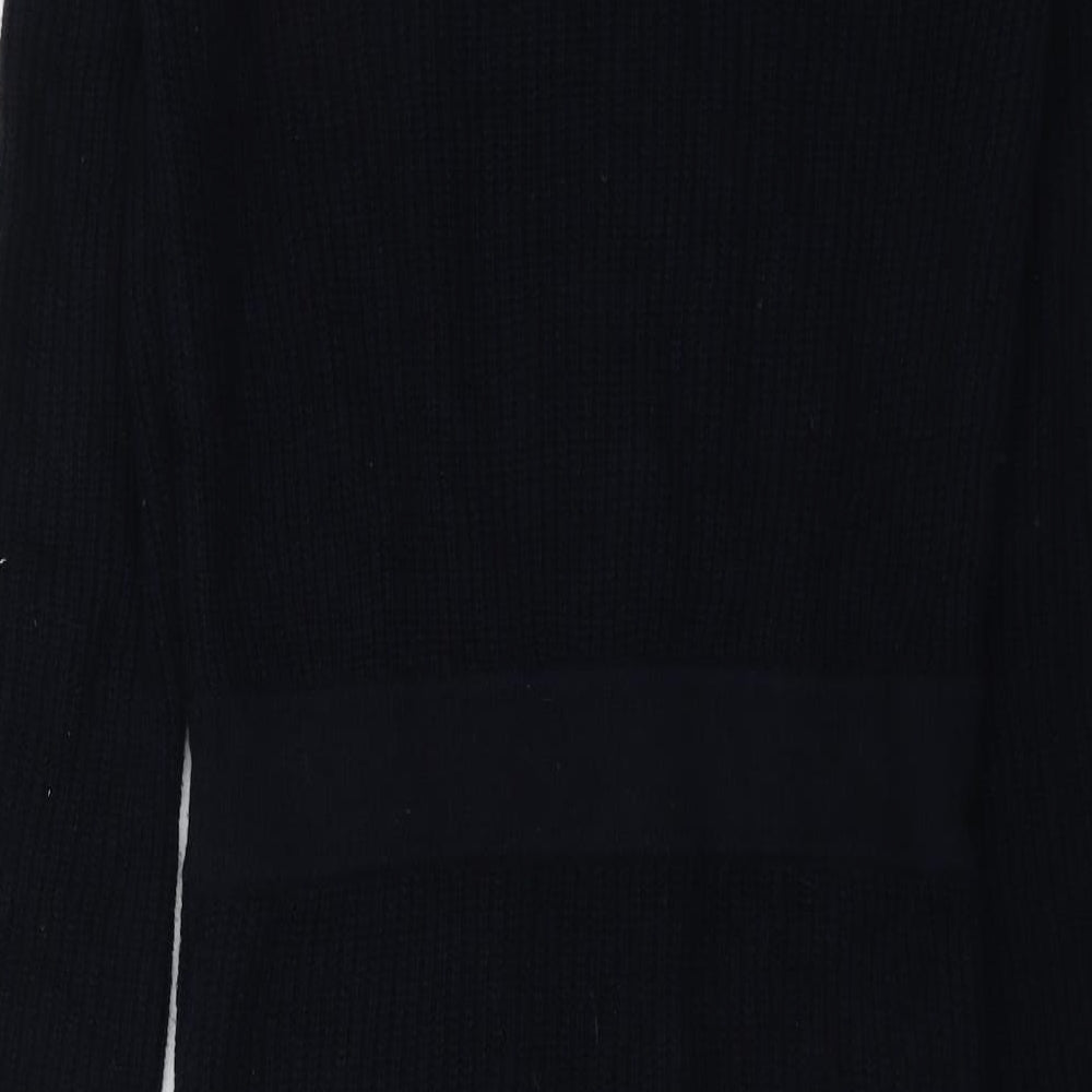 Reiss Womens Blue Wool Jumper Dress Size M Round Neck Pullover