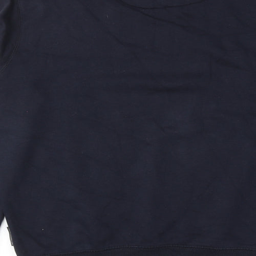French Connection Mens Blue Cotton Pullover Sweatshirt Size M