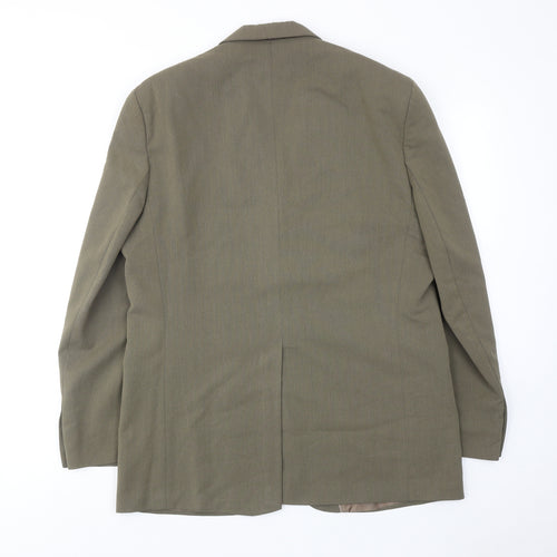NEXT Mens Green Polyester Jacket Suit Jacket Size 42 Regular