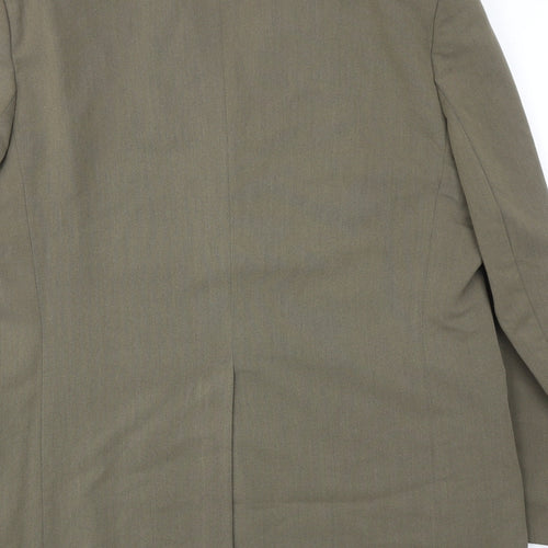NEXT Mens Green Polyester Jacket Suit Jacket Size 42 Regular