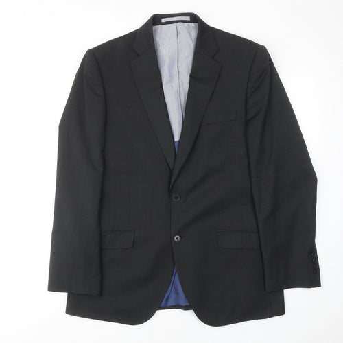 Marks and Spencer Mens Grey Wool Jacket Suit Jacket Size 40 Regular