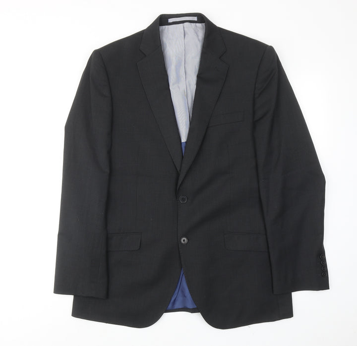 Marks and Spencer Mens Grey Wool Jacket Suit Jacket Size 40 Regular