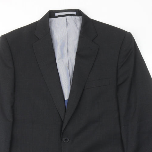 Marks and Spencer Mens Grey Wool Jacket Suit Jacket Size 40 Regular