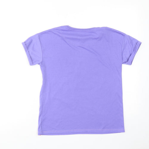 Harry bear Girls Purple Polyester Pullover T-Shirt Size 11-12 Years Crew Neck Pullover - Pugicorn