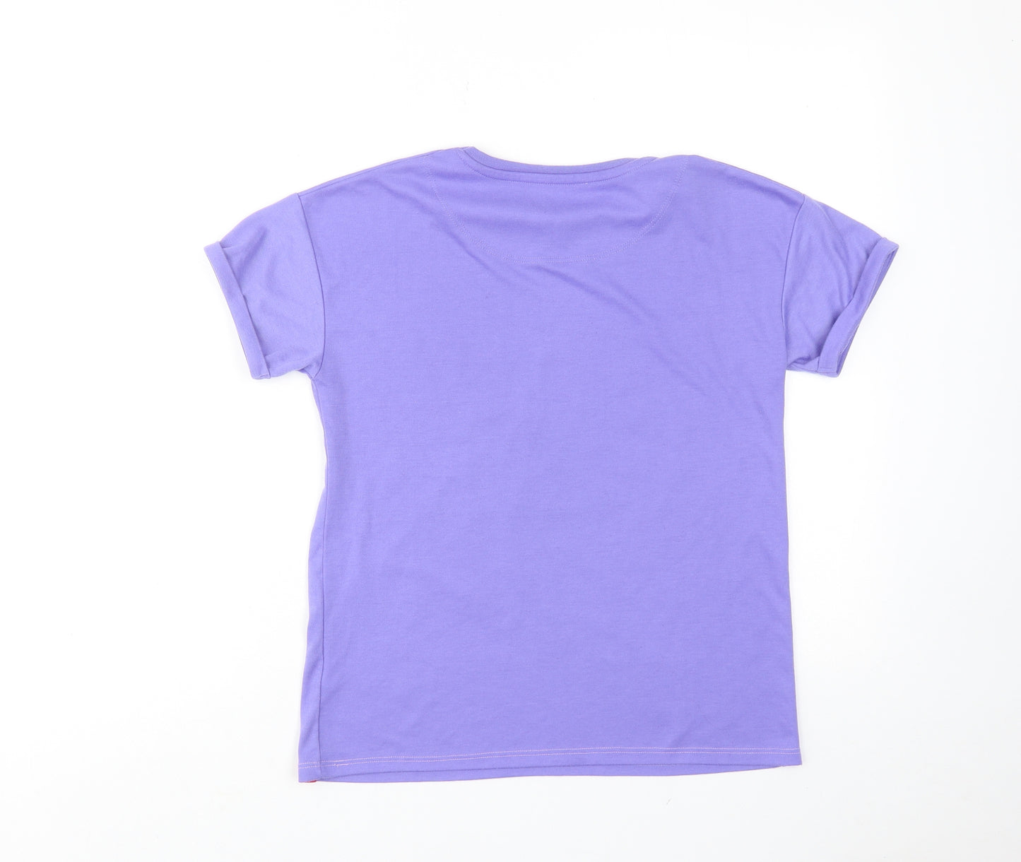 Harry bear Girls Purple Polyester Pullover T-Shirt Size 11-12 Years Crew Neck Pullover - Pugicorn