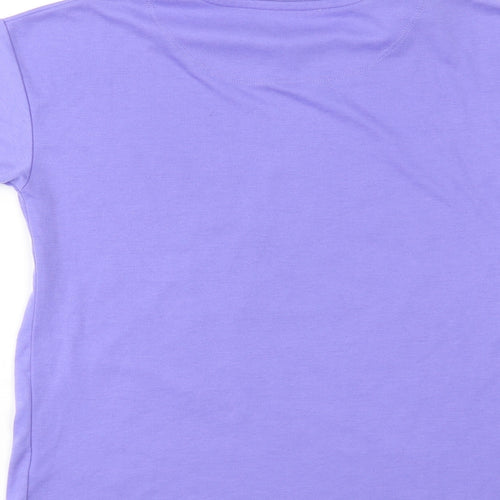 Harry bear Girls Purple Polyester Pullover T-Shirt Size 11-12 Years Crew Neck Pullover - Pugicorn