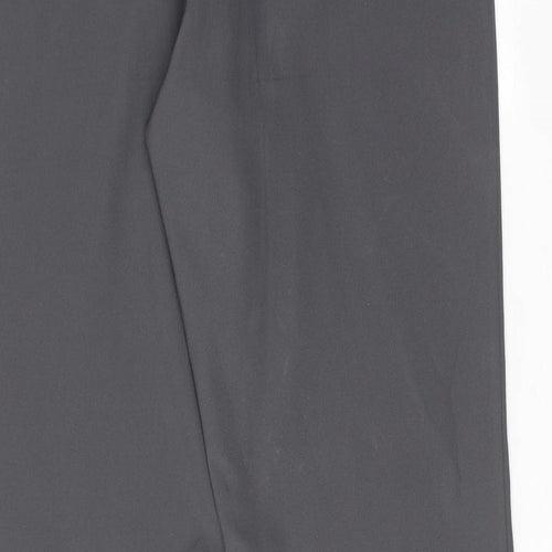 Joie De Vivre Womens Grey Polyester Trousers Size 16 Regular Zip