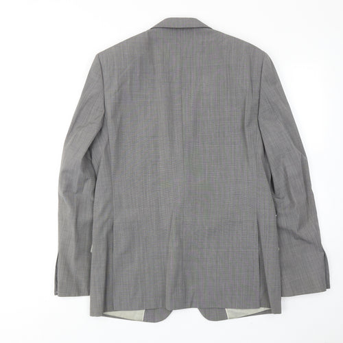 French Connection Mens Grey Wool Jacket Suit Jacket Size 38 Regular