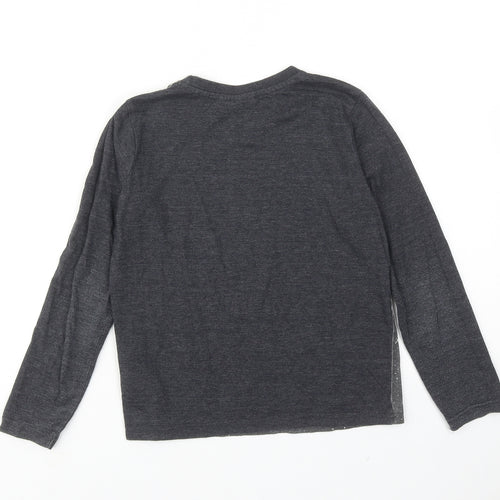 Star Wars Boys Grey Cotton Basic T-Shirt Size 6-7 Years Round Neck Pullover