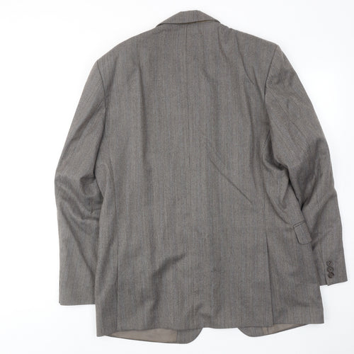 St.Micheal Mens Grey Wool Jacket Suit Jacket Size 42 Regular