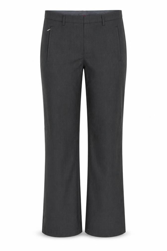 Marks and Spencer Womens Grey Polyester Dress Pants Trousers Size 10 Regular Hook & Eye - Zipped Pockets