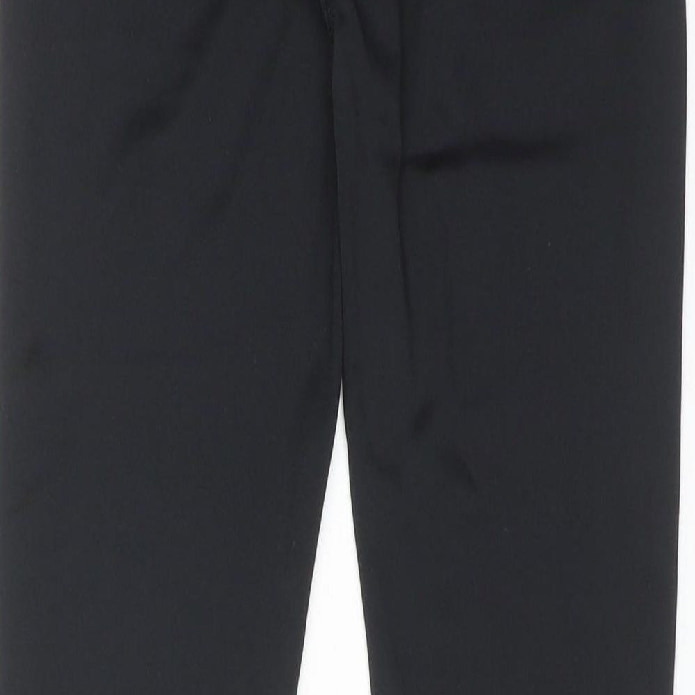 NEXT Girls Black Polyester Jogger Trousers Size 12 Years Regular Pullover - Leggings