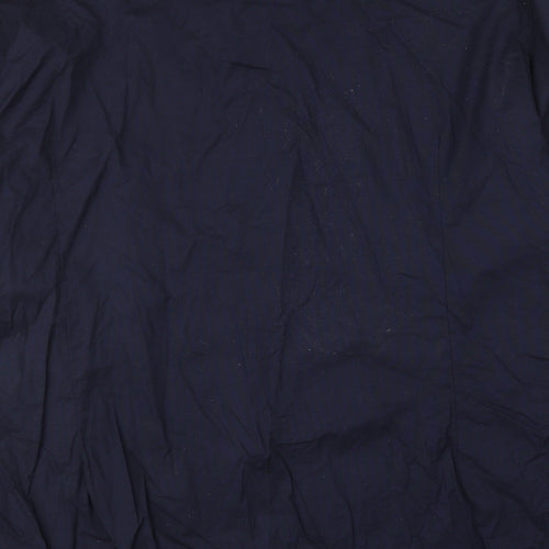 River Island Mens Blue Cotton Button-Up Size 50 Collared Button