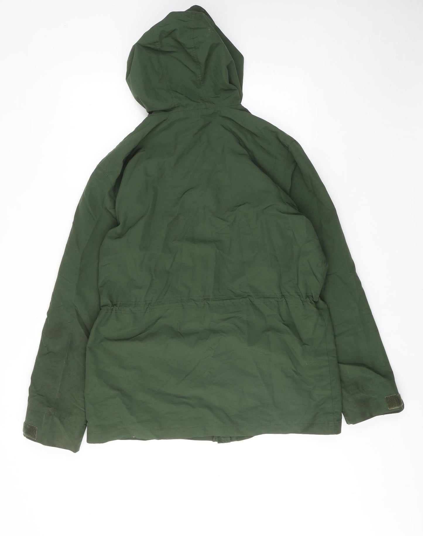 Fred Perry Mens Green Rain Coat Coat Size M Zip