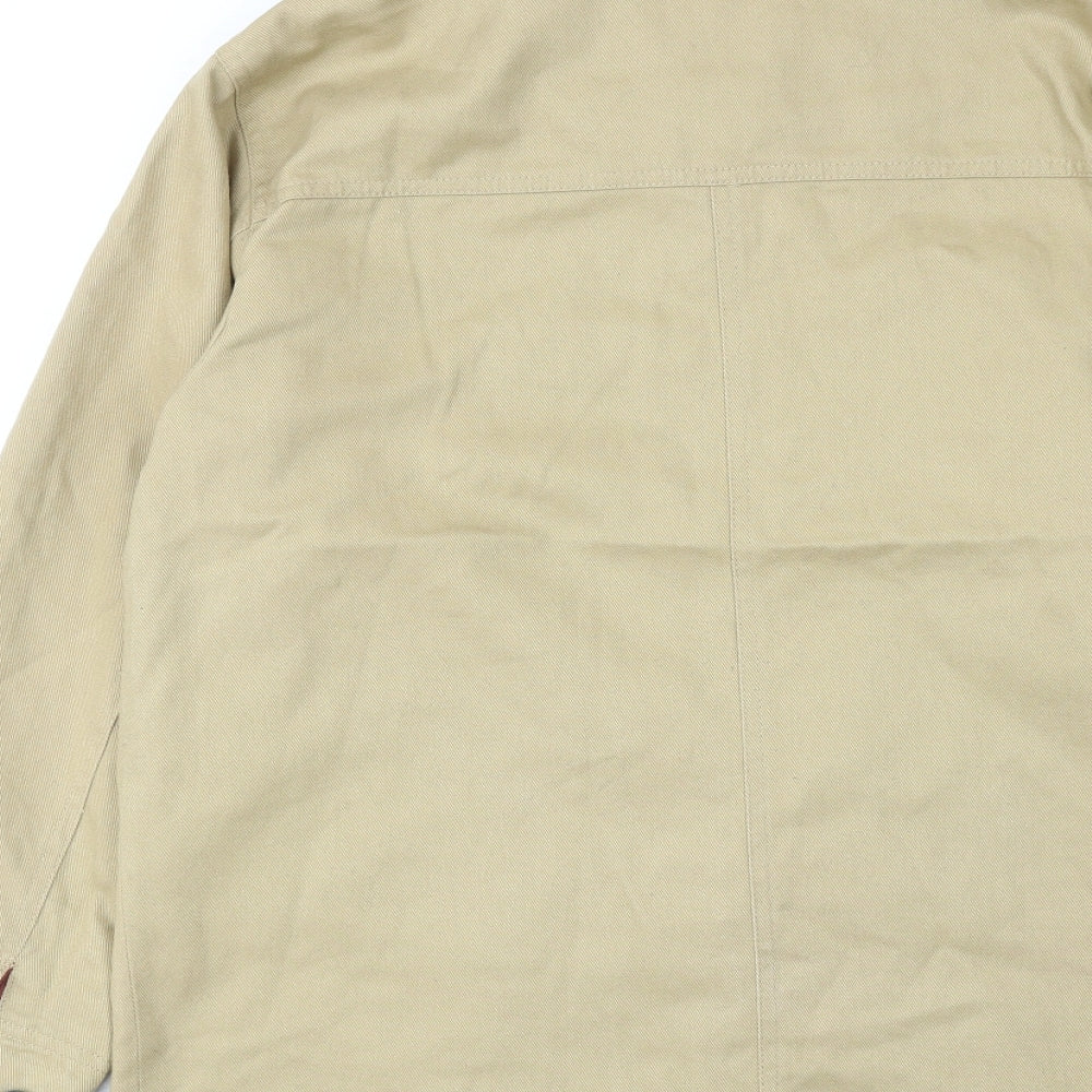 Pull&Bear Mens Beige Jacket Size M Button