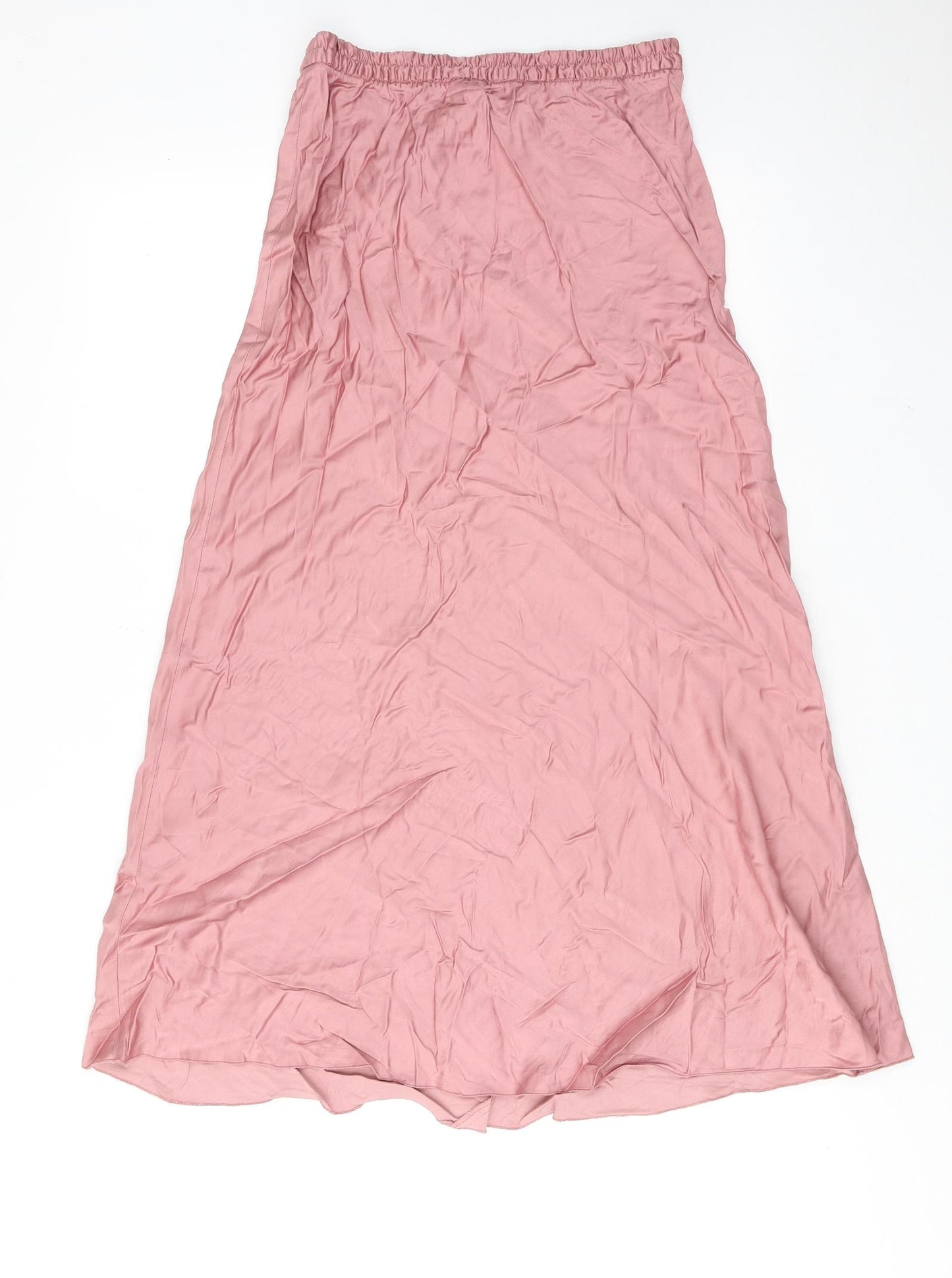 Zara Womens Pink Viscose A-Line Skirt Size XS