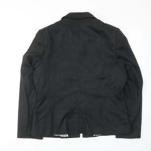 CC Womens Black Jacket Blazer Size 16 Zip