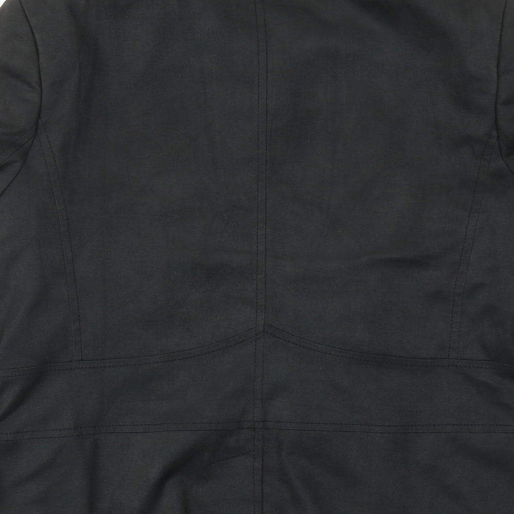CC Womens Black Jacket Blazer Size 16 Zip