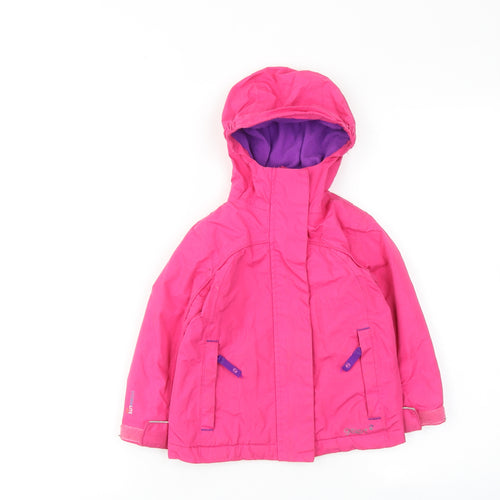 Gelert Girls Pink Windbreaker Jacket Size 2-3 Years Zip