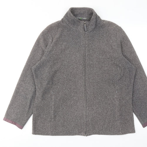 Marks and Spencer Womens Grey Jacket Size 18 Zip