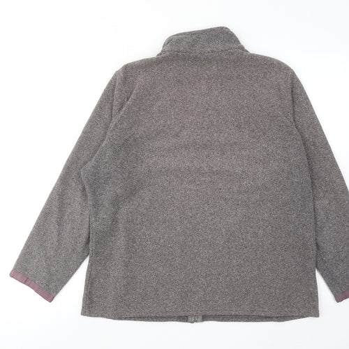 Marks and Spencer Womens Grey Jacket Size 18 Zip