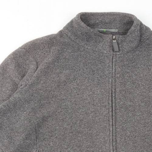 Marks and Spencer Womens Grey Jacket Size 18 Zip