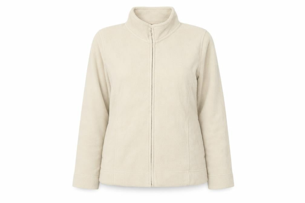 EWM Womens Beige Jacket Size 14 Zip
