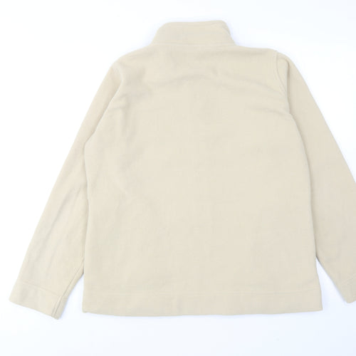EWM Womens Beige Jacket Size 14 Zip