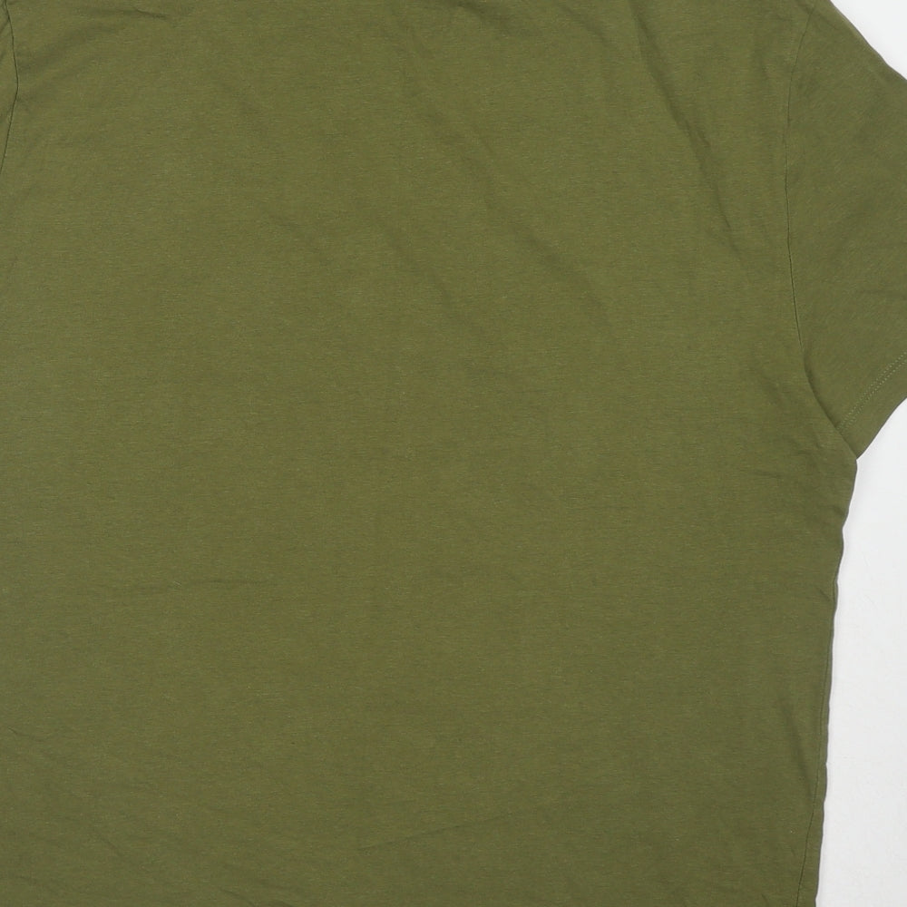 ASOS Womens Green Cotton Basic T-Shirt Size S Crew Neck