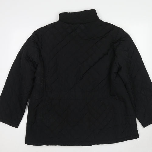Aphorism Womens Black Jacket Size 2XL Zip