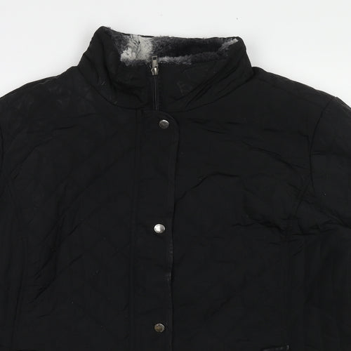 Aphorism Womens Black Jacket Size 2XL Zip
