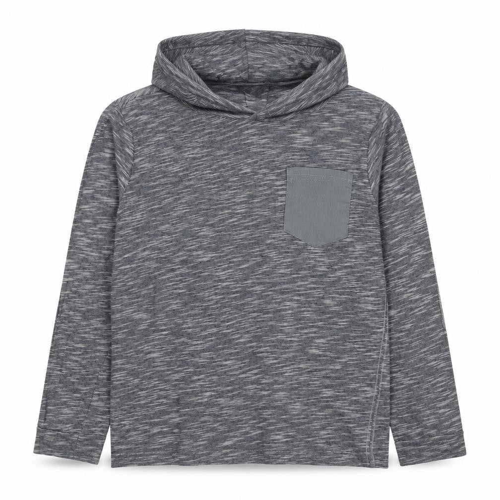 Front view of Next boys’ grey cotton pullover sweatshirt, size 9, years pullover