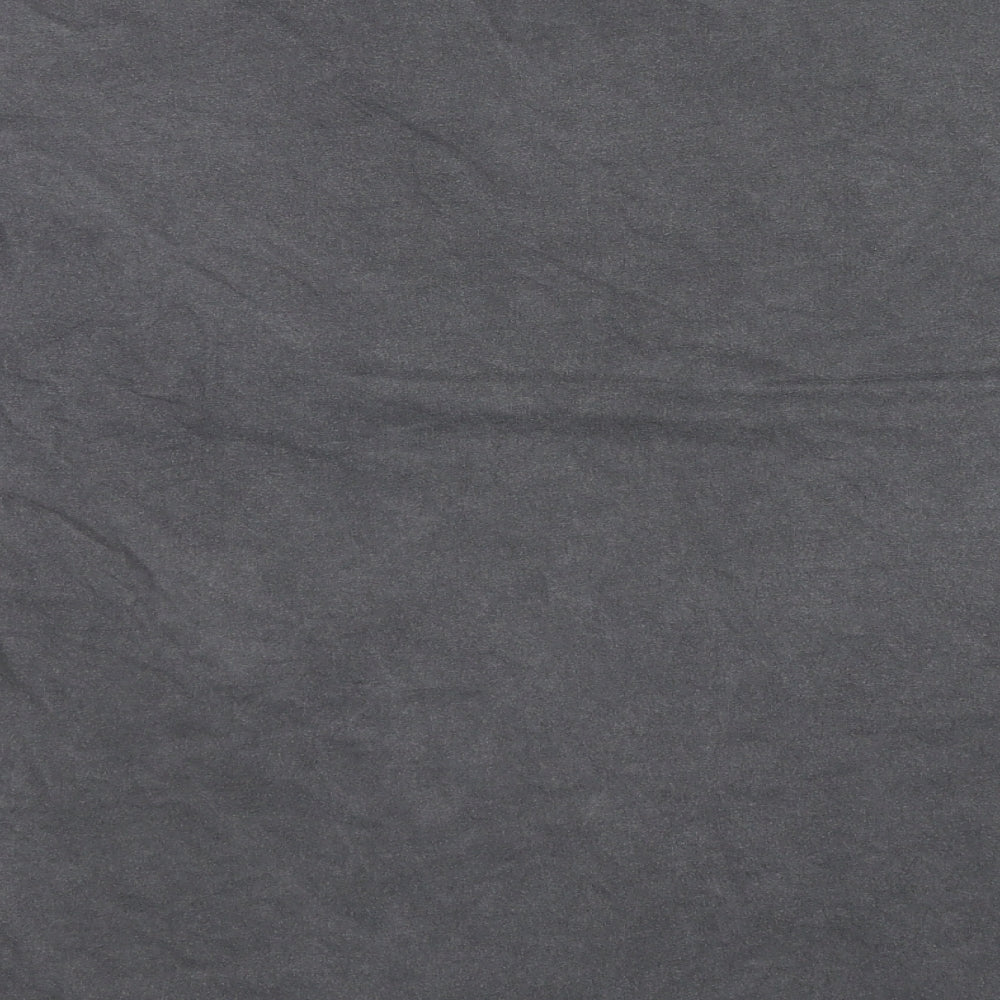 PRETTYLITTLETHING Womens Grey Cotton Basic T-Shirt Size L Round Neck - Montana