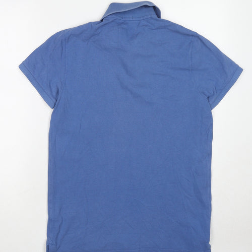 Abercrombie & Fitch Mens Blue Cotton Polo Size M Collared Pullover