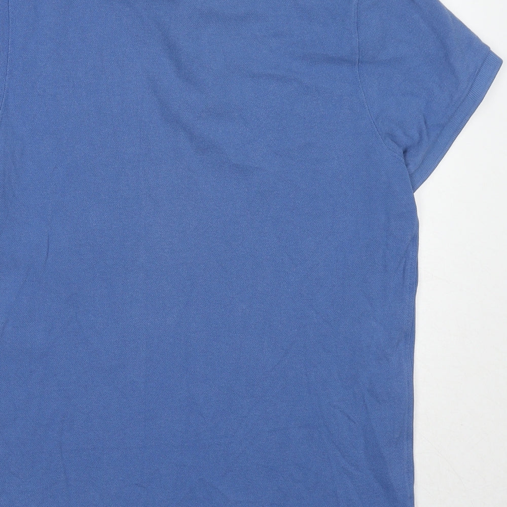 Abercrombie & Fitch Mens Blue Cotton Polo Size M Collared Pullover