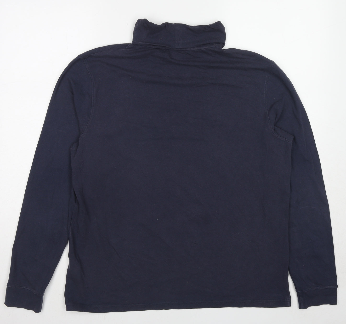 Marks and Spencer Mens Blue Cotton Pullover Sweatshirt Size L