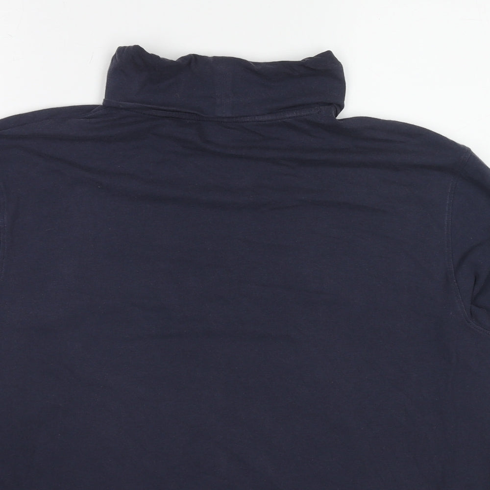 Marks and Spencer Mens Blue Cotton Pullover Sweatshirt Size L