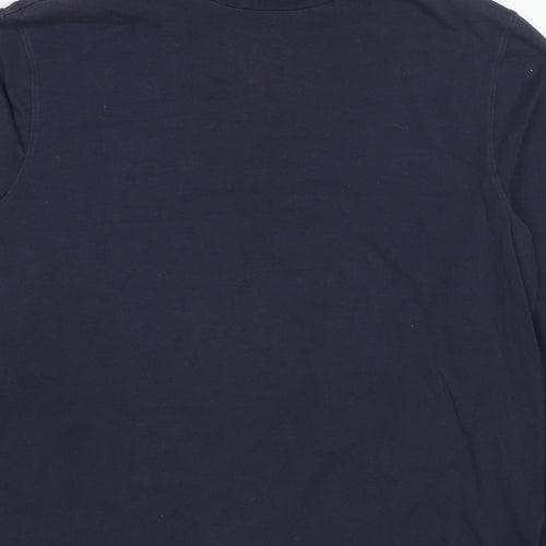 Marks and Spencer Mens Blue Cotton Pullover Sweatshirt Size L