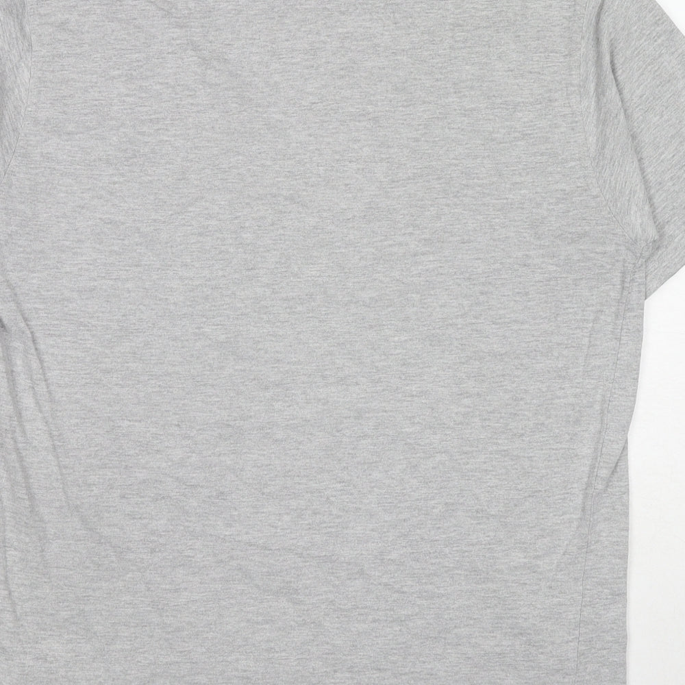 Saltrock Mens Grey Cotton T-Shirt Size M Round Neck