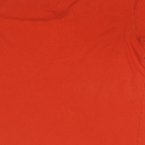 Ted Baker Mens Red Cotton T-Shirt Size L V-Neck - Label size 5