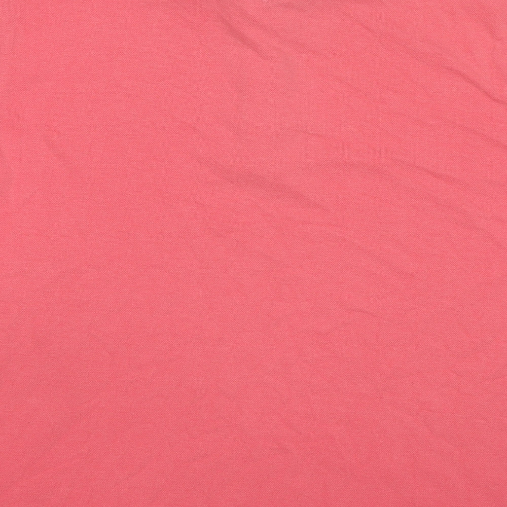 Lincoln Mens Pink Cotton Polo Size XL Collared Pullover